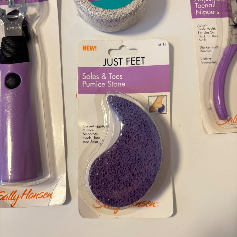 Bundle Lot Sally Hansen Pedicure Kit Nail Clippers Corn Trimmer Pumice Stone - Picture 2 of 4